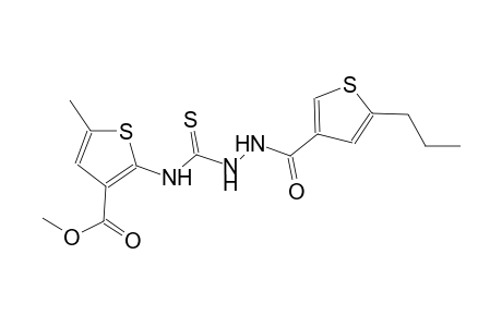 methyl 5-methyl-2-[({2-[(5-propyl-3-thienyl)carbonyl]hydrazino}carbothioyl)amino]-3-thiophenecarboxylate