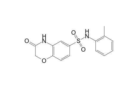 2H-1,4-Benzoxazine-6-sulfonamide, 3,4-dihydro-N-(2-methylphenyl)-3-oxo-