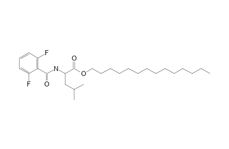 L-Leucine, N-(2,6-difluorobenzoyl)-, tetradecyl ester