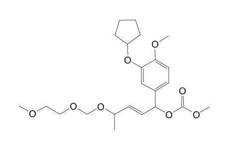 Methyl 11-[3'-(ycclopentenyloxy)-4'-methoxyphenyl]-8-methyl-2,5,7,12-tetraoxatridec-9-en-13-oate