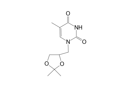 1-[(2,2-dimethyl-1,3-dioxolan-4-yl)methyl]-5-methyl-pyrimidine-2,4-dione