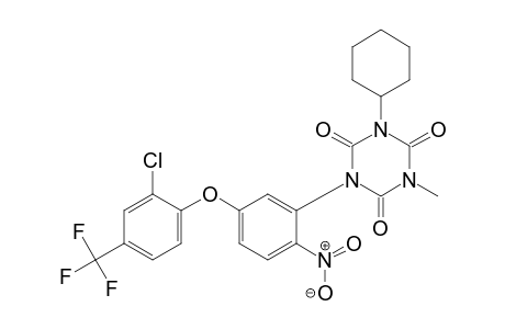 1,3,5-Triazine-2,4,6(1H,3H,5H)-trione, 1-[5-[2-chloro-4-(trifluoromethyl)phenoxy]-2-nitrophenyl]-3-cyclohexyl-5-methyl]-