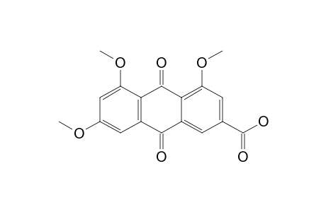1,3,8-TRIMETHOXY-6-CARBOXY-9,10-ANTHRAQUINONE