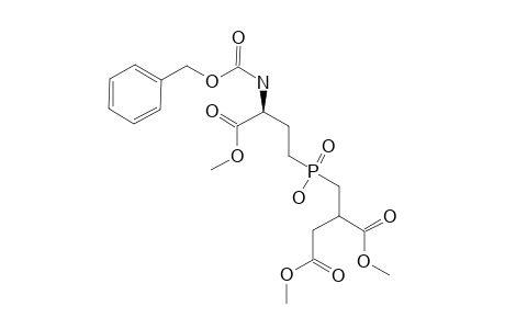 DIMETHYL_(3-S)-2-[(((3-(N-BENZYLOXYCARBONYL)-AMINO-3-METHOXYCARBONYL)-PROPYL)-(HYDROXY)-PHOSPHINYL)-METHYL]-BUTAN-1,4-DIOATE