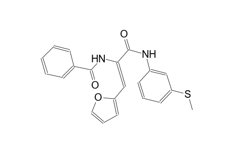 N-((Z)-2-(2-furyl)-1-{[3-(methylsulfanyl)anilino]carbonyl}ethenyl)benzamide
