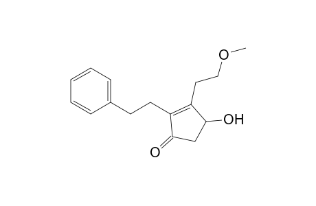 2-Cyclopenten-1-one, 4-hydroxy-3-(2-methoxyethyl)-2-(2-phenylethyl)-