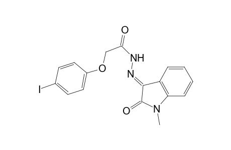 2-(4-iodanylphenoxy)-N-[(E)-(1-methyl-2-oxidanylidene-indol-3-ylidene)amino]ethanamide