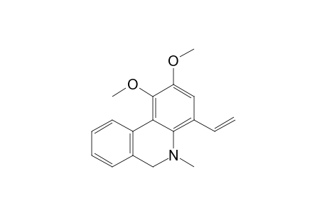 5-Methyl-1,2-dimethoxy-4-vinyl-5,6-dihydrophenanthridine