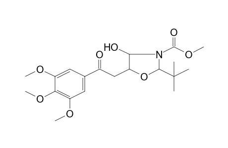 Methyl 2-tert-butyl-4-hydroxy-5-[2-oxo-2-(3,4,5-trimethoxyphenyl)ethyl]-1,3-oxazolidine-3-carboxylate