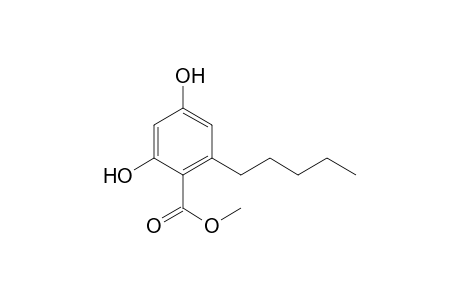 2,4-Dihydroxy-6-pentylbenzoic acid methyl ester
