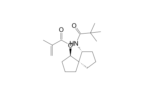 (+-)-(1R,5R,6R)-6-Pivalamidospiro[4.4]nonan-1-yl 2-methylacrylate