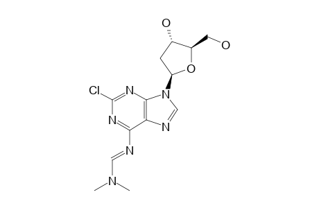 2-CHLORO-9-(2'-DEOXY-BETA-D-ERYTHRO-PENTOFURANOSYL)-6-([(DIMETHYLAMINO)-METHYLIDENE]-AMINO)-9H-PURINE