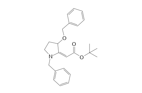 (2E)-2-(3-benzoxy-1-benzyl-pyrrolidin-2-ylidene)acetic acid tert-butyl ester