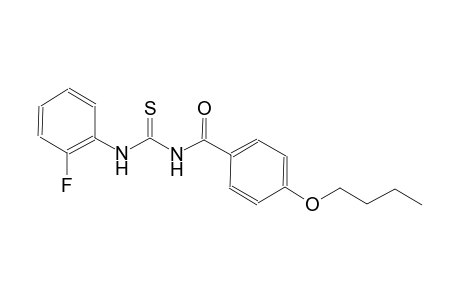 N-(4-butoxybenzoyl)-N'-(2-fluorophenyl)thiourea