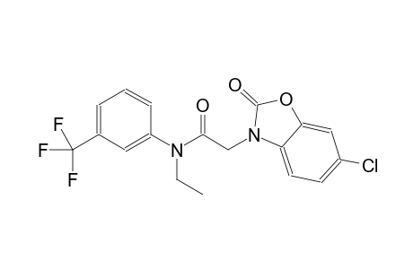 3-benzoxazoleacetamide, 6-chloro-N-ethyl-2,3-dihydro-2-oxo-N-[3-(trifluoromethyl)phenyl]-
