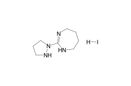 2-(Pyrazolidin-1-yl)-4,5,6,7-tetrahydro-1H-1,3-diazepine hydroiodide