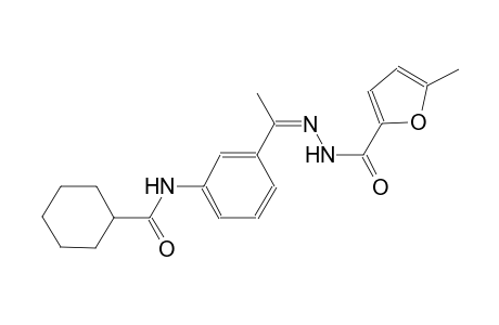 N-{3-[(1Z)-N-(5-methyl-2-furoyl)ethanehydrazonoyl]phenyl}cyclohexanecarboxamide