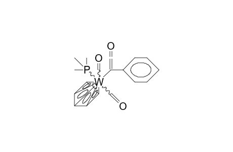 Dicarbonyl-(.eta./5/-cyclopentadienyl)-(2-oxo-1-phenyl-vinyl)-(trimethylphosphane) tungsten