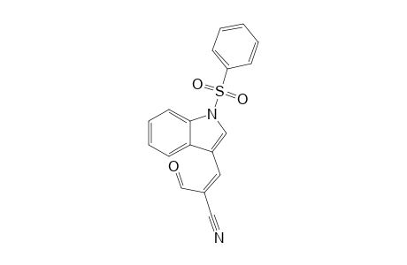 (Z)-2-FORMYL-3-[1-(PHENYLSULFONYL)-1H-INDOL-3-YL]-PROP-2-ENENITRILE