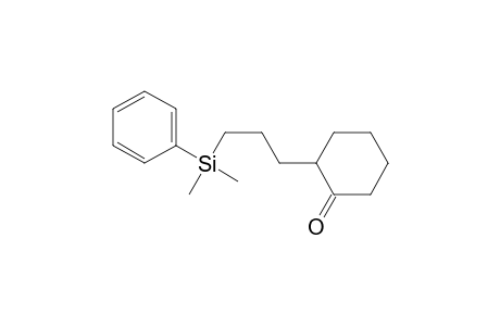 2-[3-[dimethyl(phenyl)silyl]propyl]-1-cyclohexanone