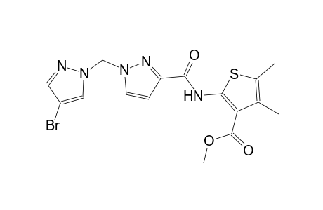 methyl 2-[({1-[(4-bromo-1H-pyrazol-1-yl)methyl]-1H-pyrazol-3-yl}carbonyl)amino]-4,5-dimethyl-3-thiophenecarboxylate