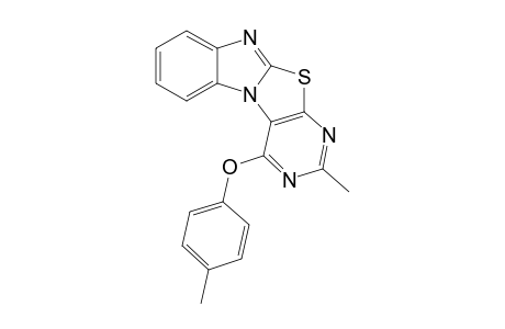 4-( 4'-Methylphenoxy)-2-methylpyrimidino[4',5' : 4,5]thiazolo[3,2-a]benzimidazole