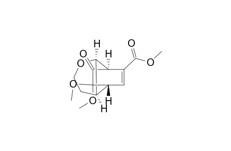 Methyl (1R*,2R*,6R*,7R*)-11,11-dimethoxy-3-oxa-10-oxotricyclo[5.2.2.0(2,6)]undec-8-en-9-carboxylate