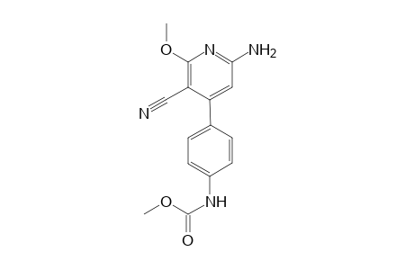 4-(4-Methoxycarbonylaminophenyl)-2-amino-5-cyano-6-methooxypyridine