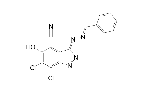 3-Benzalhydrazono-4-cyano-5-hydroxy-6,7-dichlorobenzo[4,5-e]diazole