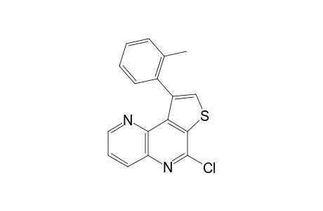 1-(2-Methylphenyl)4-chlorothieno[2,3-c]-1,5-naphthyridine