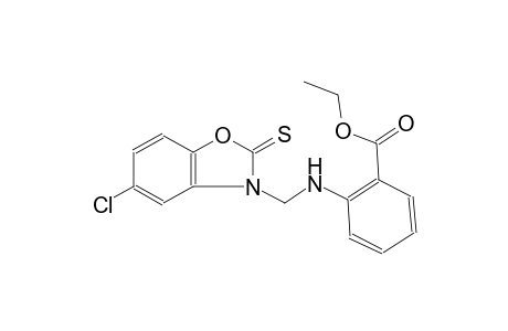benzoic acid, 2-[[(5-chloro-2-thioxo-3(2H)-benzoxazolyl)methyl]amino]-, ethyl ester