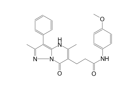 pyrazolo[1,5-a]pyrimidine-6-propanamide, 4,7-dihydro-N-(4-methoxyphenyl)-2,5-dimethyl-7-oxo-3-phenyl-