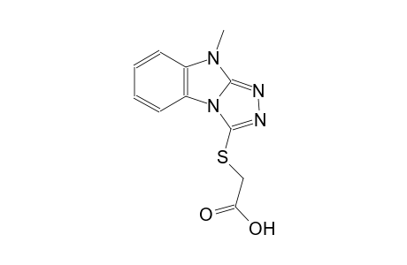 [(9-methyl-9H-[1,2,4]triazolo[4,3-a]benzimidazol-3-yl)sulfanyl]aceticacid