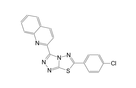 quinoline, 2-[6-(4-chlorophenyl)[1,2,4]triazolo[3,4-b][1,3,4]thiadiazol-3-yl]-