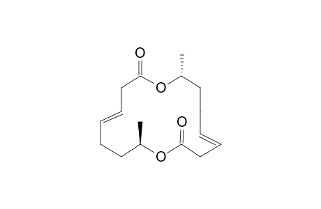 (4E,8R,12E,16R)-8,16-Dimethyl-1,9-dioxacyclohexadeca-4,12-diene-2,10-dione