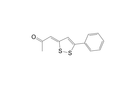 2-Propanone, 1-(5-phenyl-3H-1,2-dithiol-3-ylidene)-