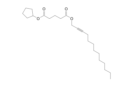 Glutaric acid, cyclopentyl tridec-2-yn-1-yl ester