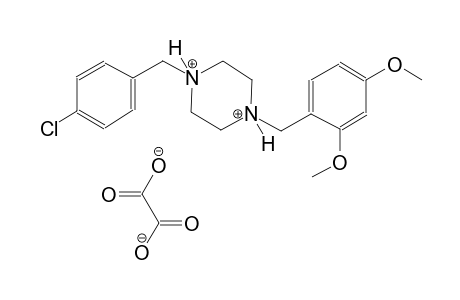 1-(4-chlorobenzyl)-4-(2,4-dimethoxybenzyl)piperazinediium oxalate
