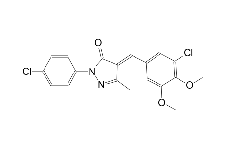 (4E)-4-(3-chloro-4,5-dimethoxybenzylidene)-2-(4-chlorophenyl)-5-methyl-2,4-dihydro-3H-pyrazol-3-one