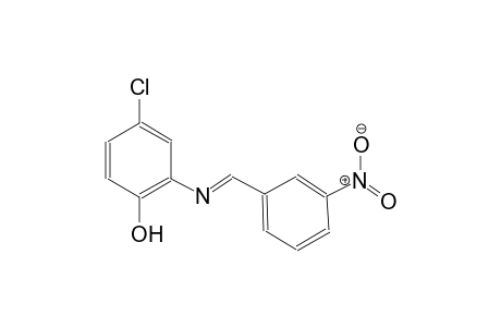 4-chloro-2-{[(E)-(3-nitrophenyl)methylidene]amino}phenol