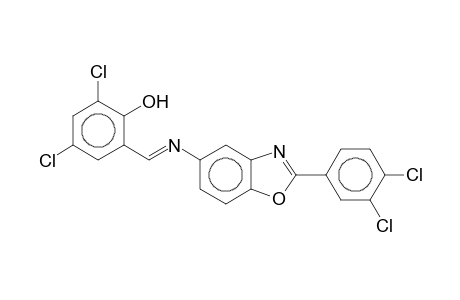 2,4-Dichloro-6-((Z)-([2-(3,4-dichlorophenyl)-1,3-benzoxazol-5-yl]imino)methyl)phenol