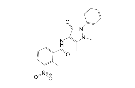 N-(1,5-dimethyl-3-oxo-2-phenyl-2,3-dihydro-1H-pyrazol-4-yl)-2-methyl-3-nitrobenzamide