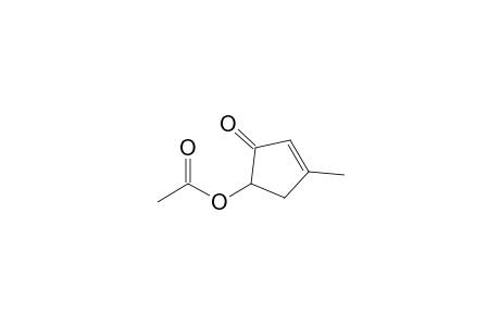 (4-methyl-2-oxidanylidene-cyclopent-3-en-1-yl) ethanoate