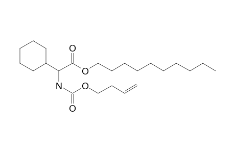 Glycine, 2-cyclohexyl-N-(but-3-en-1-yl)oxycarbonyl-, decyl ester