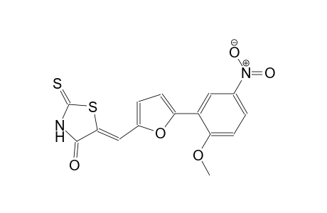 (5Z)-5-{[5-(2-methoxy-5-nitrophenyl)-2-furyl]methylene}-2-thioxo-1,3-thiazolidin-4-one
