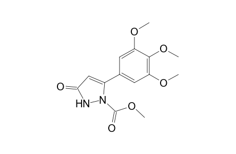 Methyl 3-oxo-5-(3,4,5-trimethoxyphenyl)-2,3-dihydro-1H-pyrazole-1-carboxylate