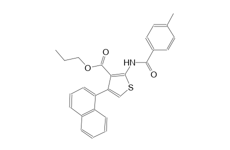 propyl 2-[(4-methylbenzoyl)amino]-4-(1-naphthyl)-3-thiophenecarboxylate