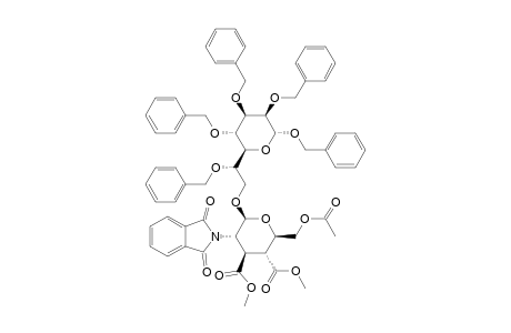 BENZYL-2,3,4,6-TETRA-O-BENZYL-7-O-(3,4,6-TRI-O-ACETYL-2-DEOXY-2-PHTHALIMIDO-BETA-D-GLUCOPYRANOSYL)-L-GLYCERO-ALPHA-D-MANNO-HEPTOPYRANOSIDE
