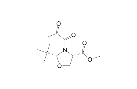 (2R,4S)-2-TERT.-BUTYL-4-METHOXYCARBONYL-3-(2-OXOPROPANOYL)-1,3-OXAZOLIDINE