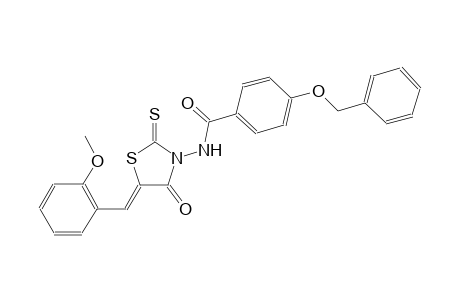 4-(benzyloxy)-N-[(5Z)-5-(2-methoxybenzylidene)-4-oxo-2-thioxo-1,3-thiazolidin-3-yl]benzamide